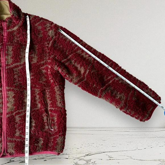 JOHN ELLIOTT REVERSIBLE POLAR FLEECE FULL ZIP ROAN JACQUARD Size 3 / L - Picture 9 of 16